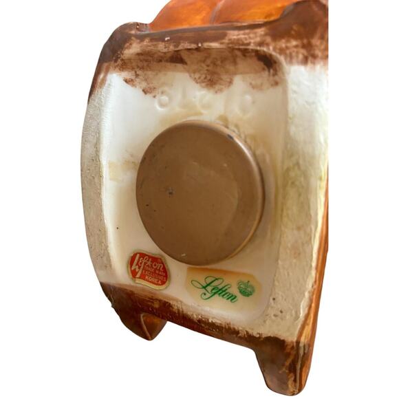 Vintage Lefton Ceramic Bank Retirement Fund Grandpa Rocking Chair Excellent Cond - Picture 4 of 4